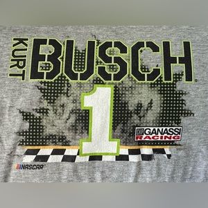 Kurt Busch #1 Chip Ganassi Racing Grey T-shirt Women’s Size Small NWT